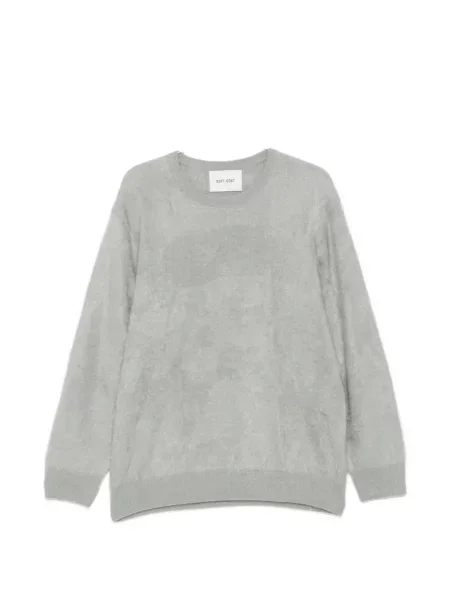 Pulover Soft Goat cu decolteu rotund gri
