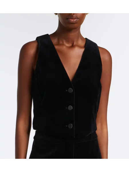 Vestă Max Mara de catifea eleganta negru