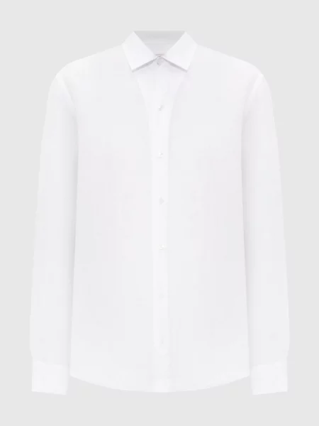 Сорочка з льону Agnona біла