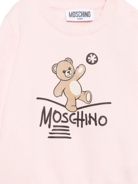 Bluza dziecięca Moschino różowa