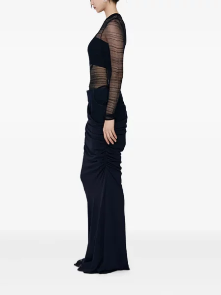 Top Christopher Esber transparente negru