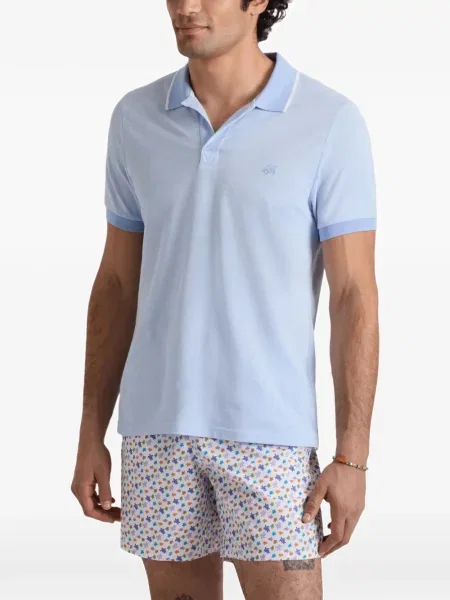 Polotričko Vilebrequin s výšivkou modré