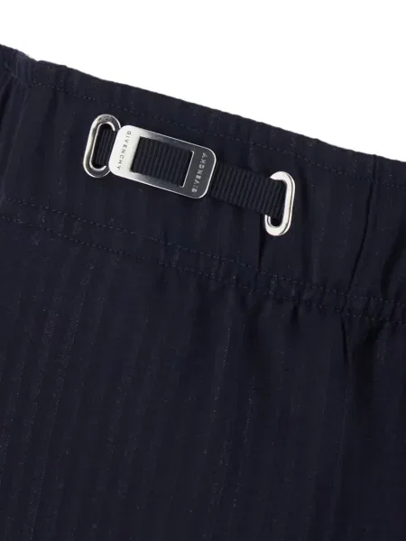 Pantaloni Givenchy cu cataramă cu autograf albastru