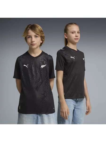 PUMA Młodzieżowa koszulka domowa Nowej Zelandii Akcesoria czarny