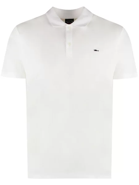 Haftowane polo Paul & Shark białe