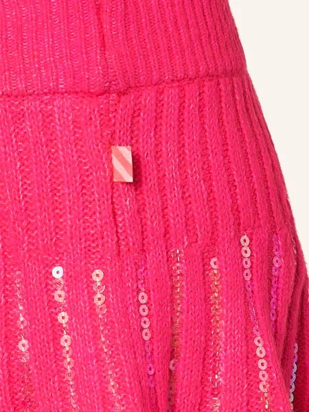 Billieblush Spódnica Dzianinowa Z Cekinami pink różowa