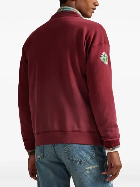 Tricou polo Polo Ralph Lauren cu dungi cu două rânduri de nasturi cu aplicații negru