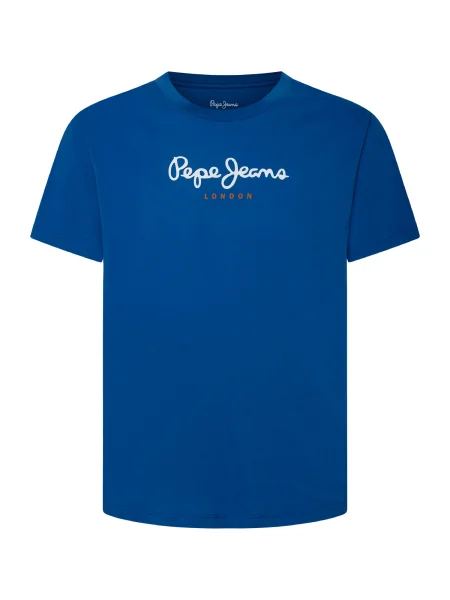 Pepe Jeans Majica Eggo kraljevo / temno oranžna / bela modra