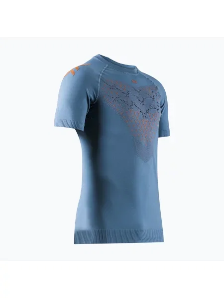 Tricou de alergare pentru bărbați X-Bionic Twyce Run blue/white alb