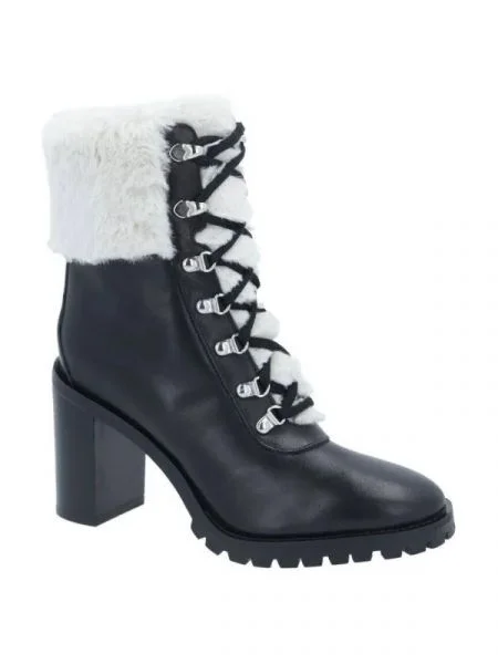 TWINSET De piele botine negru