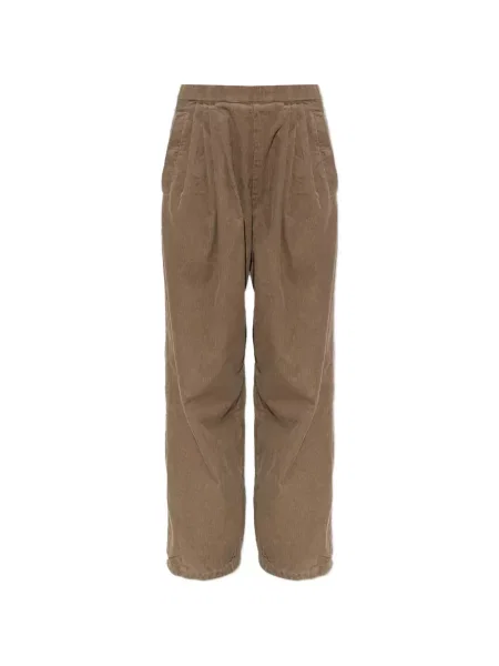 Pantaloni Rethinkit Studios de catifea cord maro