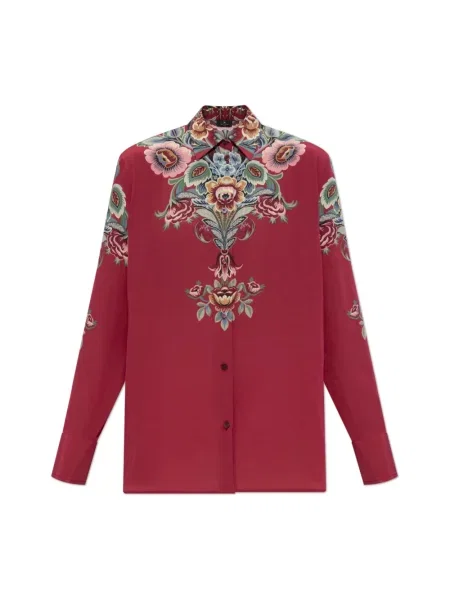 Koszula Etro z nadrukiem czerwona