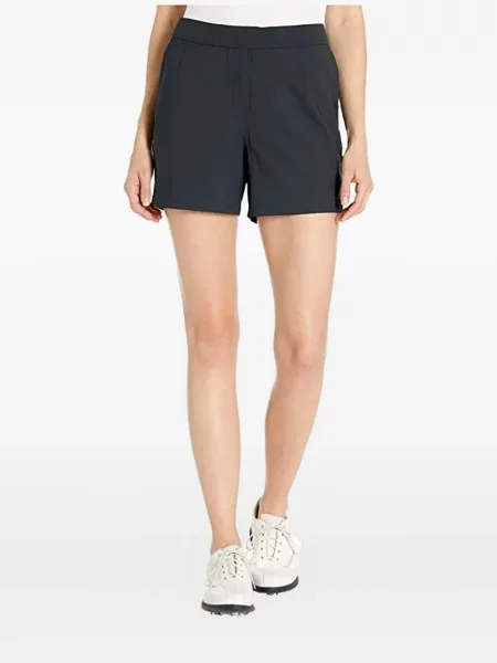 Pantaloni scurți Nike alergare cu talie înaltă în carouri albastru