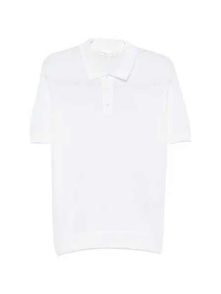 Scurt tricou polo Roberto Collina alb