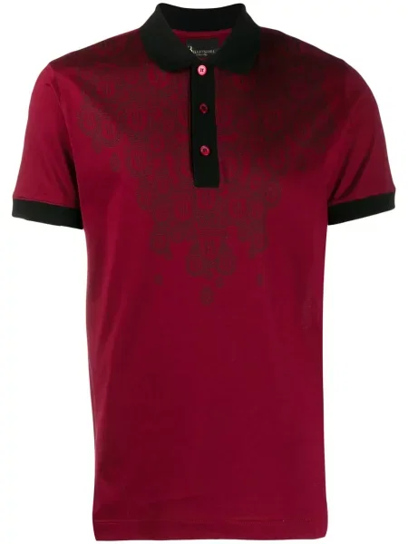Tricou polo Billionaire cu imagine roșu