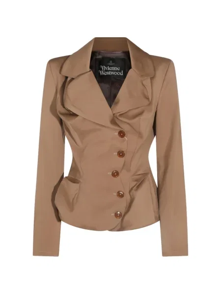 Sacou Vivienne Westwood asimetric drapate maro