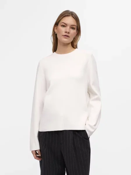 OBJECT Pulover Reynard natural alb