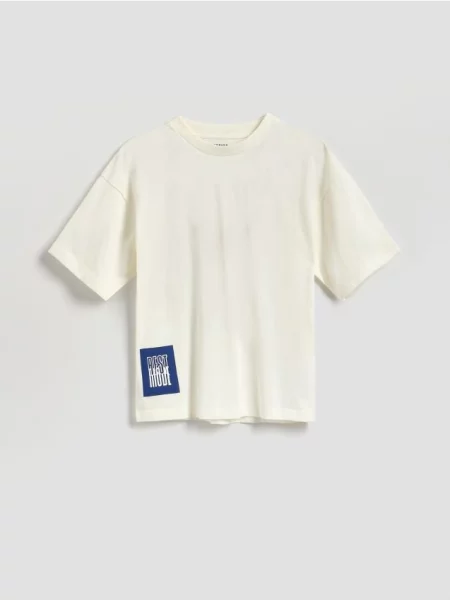 Reserved Tricou din crem