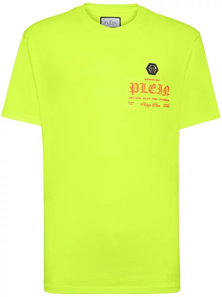 Tricou Philipp Plein cu imagine verde