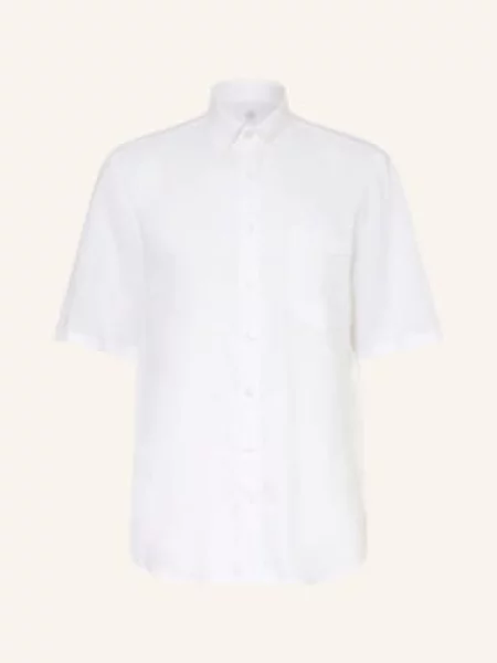 Bogner Košile S Krátkým Rukávem Comfort Fit Z Lnu bílá