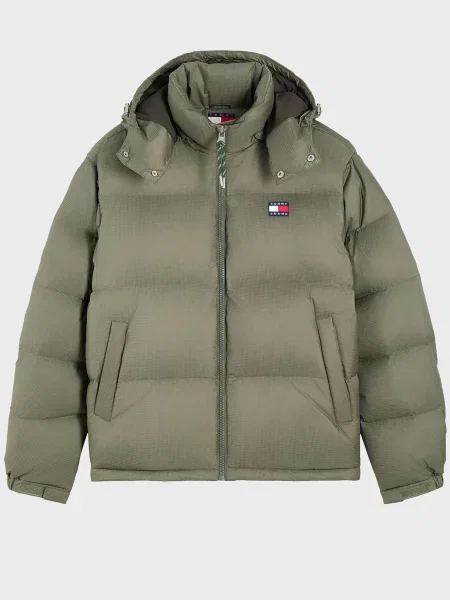 Джинсова куртка Tommy Jeans зелена