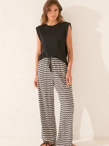 Долнище на пижама women'secret дамско черно