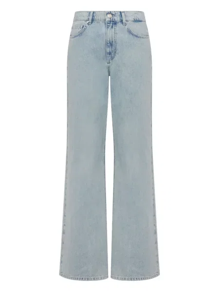 Jeansy dzwony Moschino Jeans dzwony niebieskie