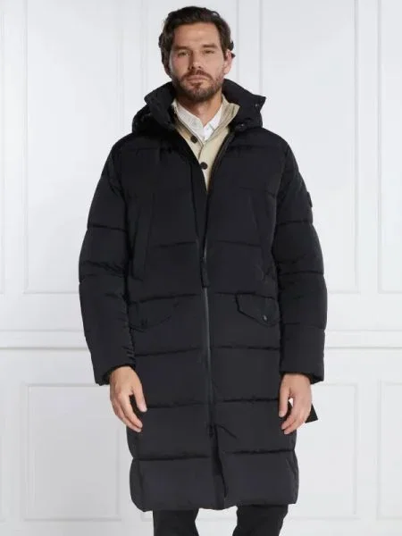 Joop! Jeans Hosszú kabát Lerry fekete