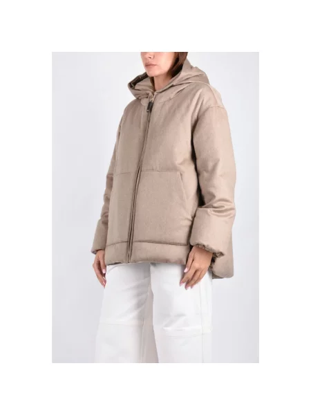 Kurtka puchowa Max Mara beżowa