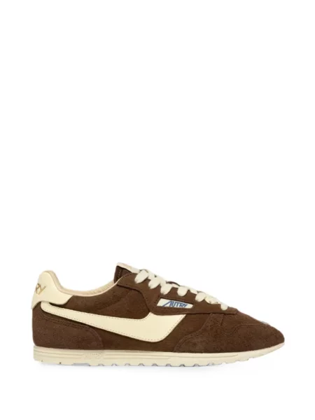 Sneakerși Autry din piele de căprioară maro