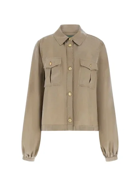 GUESS Bluză DALIA verde deschis bej