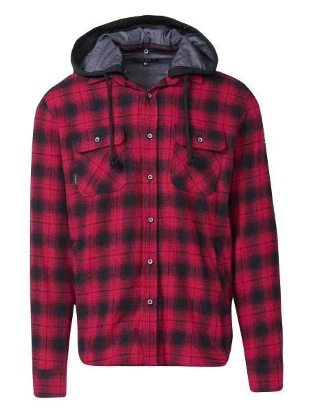 KOROSHI Prehodna jakna rdeča črna