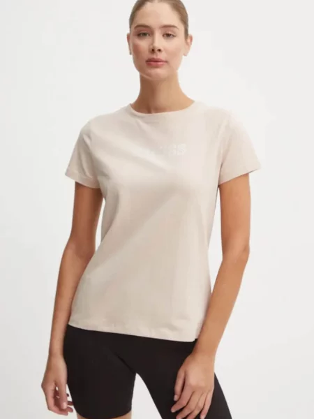 Тениска Guess BRIANA бежово