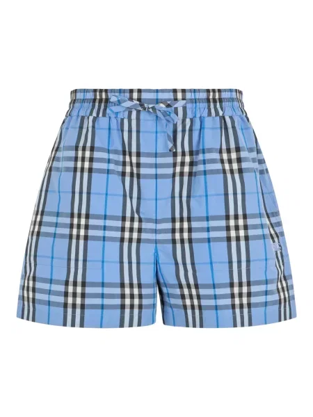 Szorty Burberry w kratę niebieskie