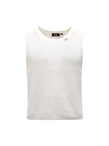 Dzianinowy sweter Gcds biały