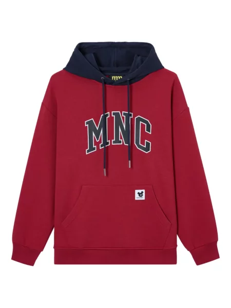 Mała mały bluza z kapturem Mini Cream z nadrukiem czerwona