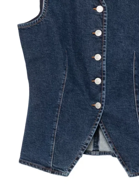 Vestă denim 7 For All Mankind albastru