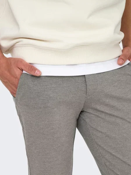 Only & Sons Pantaloni Mark taupe gri