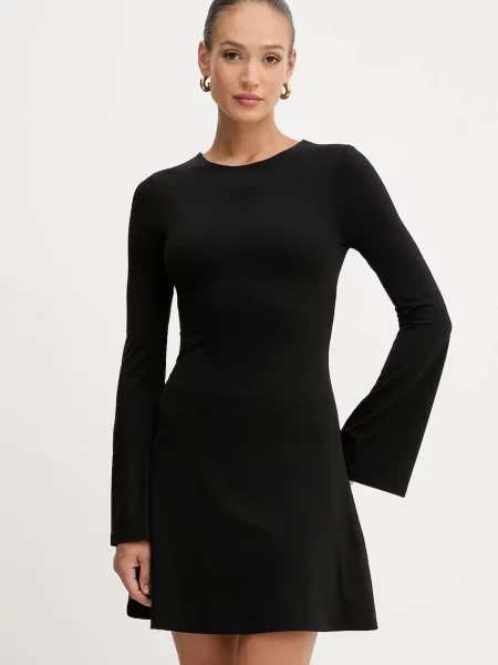 Silvian Heach rochie KOGHO mini evazati negru