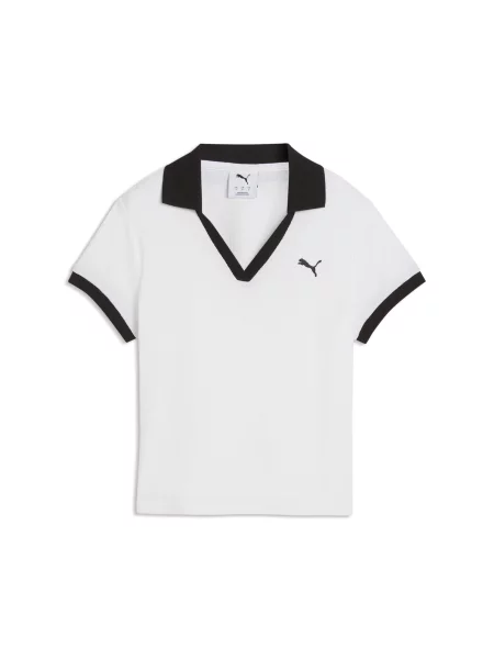 PUMA koszulka polo Wardrobe Essentials Akcesoria S biały