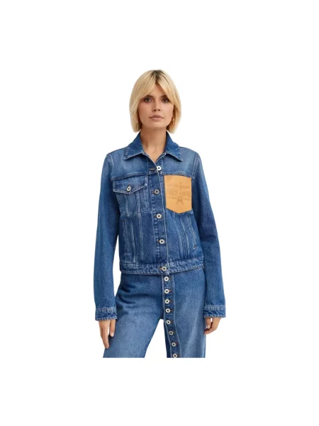 Kurtka jeansowa Jean Paul Gaultier niebieska