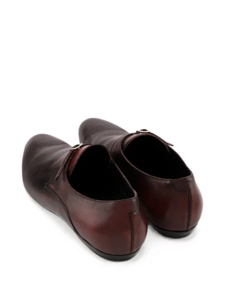 Pantofi monk Dries Van Noten din piele cu bretele maro