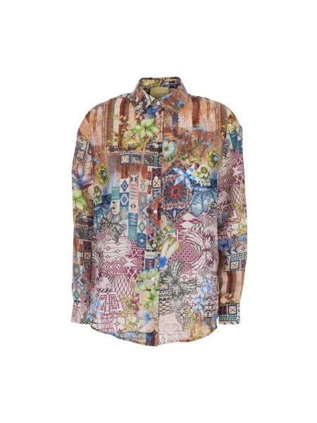 Wielobarwność koszula Momoni z nadrukiem
