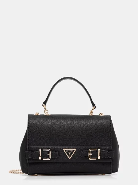 Torebka crossbody Guess skórzana czarna