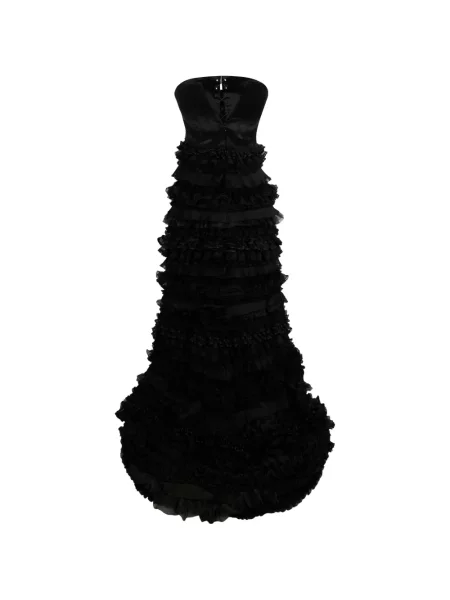 Rochie maxi Moschino cu volane negru