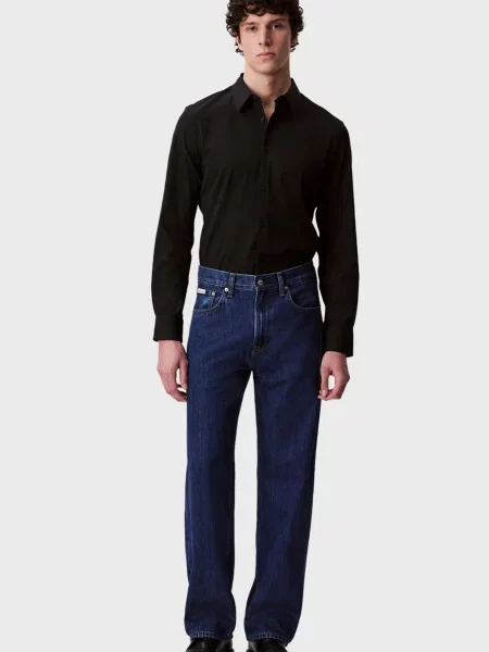 Стрейчевая рубашка Calvin Klein черная