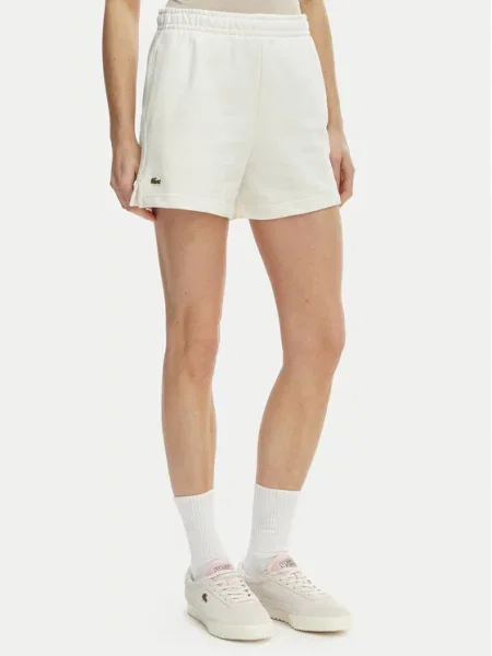 Lacoste Спортни шорти Екрю
