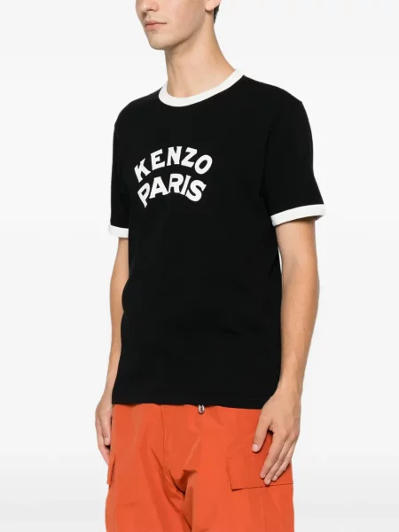 Póló Kenzo nyomtatás fekete