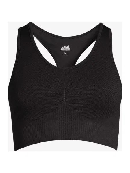 Biustonosz Casall Seamless Soft Sports czysta czerń S czarny