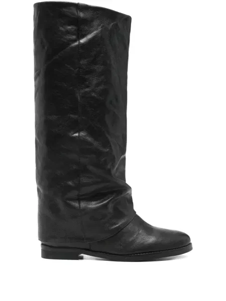 Cizme Julie Dee din piele negru